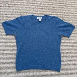 Sutton Studio 100% Cashmere Short Sleeve Sweater